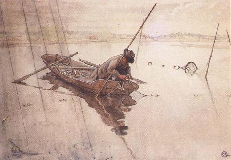 Carl Larsson Fishing Spain oil painting art